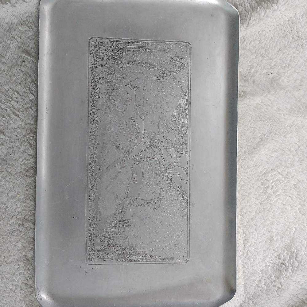COPY ON HOLD - Silver serving tray